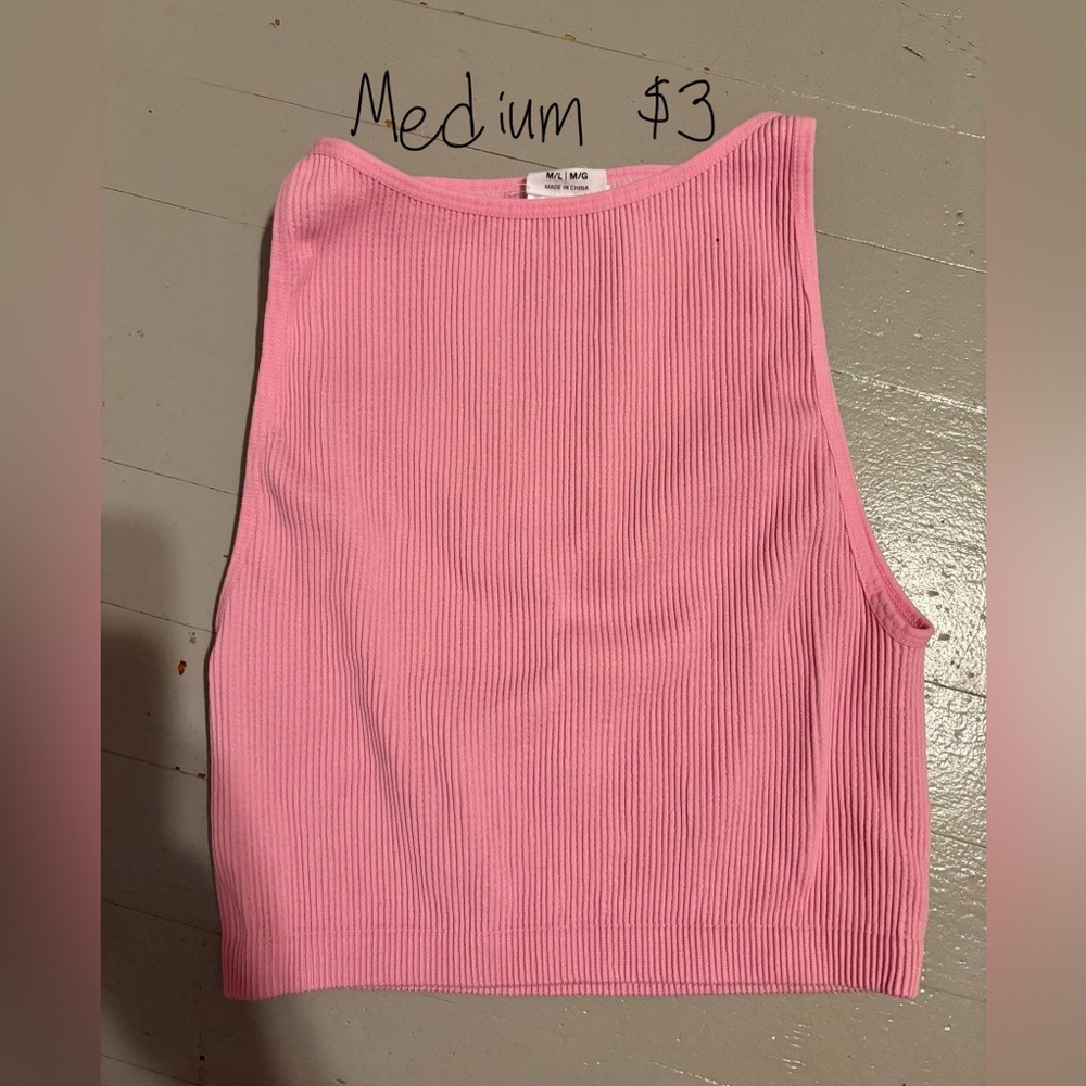 High neck cute crop tank
